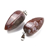 Natural Red Moss Agate Pendants GG-K002-16A-2