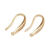 Brass Micro Pave Clear Cubic Zirconia Earring Hooks KK-F910-24G-1