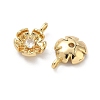 Brass Micro Pave Cubic Zirconia Pendants KK-L260-07G-2