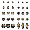 200Pcs 10 Styles UV Plating Acrylic Beads MACR-YW0004-15-2