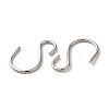 Non-Tarnish 304 Stainless Steel S-Hook Clasp STAS-C085-03I-P-2