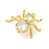 Rack Plating Brass Micro Pave Cubic Zirconia Pendants KK-S396-51G-2