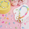100Pcs Spray Painted Alloy Beads FIND-SC0011-20-4