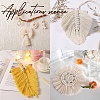9Pcs 9 Style Wood Hoop Rings Macrame for DIY Craft Making DIY-WH0545-009-6