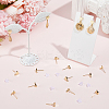 Brass Stud Earring Findings KK-BBC0028-29B-4