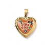 304 Stainless Steel Locket Pendants STAS-H255-02G-02-1