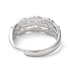 Non-Tarnish 304 Stainless Steel Bamboo Adjustable Rings RJEW-D006-10P-3