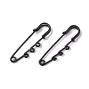 Ion Plating(IP) 304 Stainless Steel Safety Pins Brooch Findings STAS-I673-06EB-1