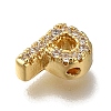 Rack Plating Brass Micro Pave Clear Cubic Zirconia Beads KK-G500-30G-P-2