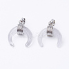 Natural Quartz Crystal Pendants G-E425-10P-1