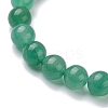 Natural Green Aventurine Beaded Stretch Bracelets BJEW-JB10070-02-2