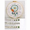 DIY Woven Net/Web with Feather Pattern Embroidery Kit DIY-O021-17A-7