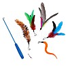 Mega Pet Cat Teaser Replacement Feather with Bell AJEW-MP0001-21-10
