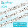 3 Yards Glass Rhinestone Chains DIY-DR0002-10E-2
