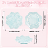 Mandala Flower Shape Porcelain Jewelry Plate DJEW-WH0043-41B-2
