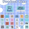 25Pcs 25 Styles Square with Word Food Grade Eco-Friendly Silicone Focal Beads SIL-SZ0002-69-2