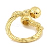 Adjustable Brass Micro Pave Cubic Zirconia Rings for Women RJEW-S392-12G-3