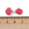 Brass Enamel Pendants KK-H072-18G-12-3