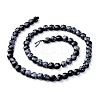 Natural Snowflake Obsidian Beads Strands G-L538-003-3