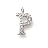 304 Stainless Steel Micro Pave Cubic Zirconia Pendants STAS-H228-06P-P-1