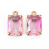 Transparent Glass Pendants GLAA-S193-008-B01-2