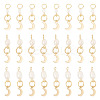 30Pcs 3 Styles Natural Cultured Freshwater Pearl & 201 Stainless Steel Moon Pendants PALLOY-TAC0317-1