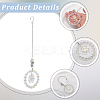 1Pc Flower Glass Car Hanging Decoration HJEW-SP0001-11A-5