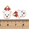 Christmas Alloy Enamel Pendants FIND-I067-02KCG-02B-3
