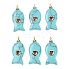 Synthetic Turquoise Pendants G-Z134-06G-03-1