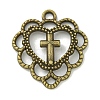 Tibetan Style Alloy Pendants TIBE-I026-6016AB-1