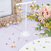 5 Pairs Star Shape Brass Micro Pave Clear Cubic Zirconia Stud Earring Findings ZIRC-BBC0002-55-4
