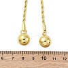 Round Brass Slider Lariat Necklaces for Women NJEW-G162-05G-5