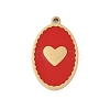 304 Stainless Steel Enamel Pendants STAS-I325-049G-1