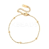 304 Stainless Steel Satellite Chains Bracelets BJEW-M096-02A-G-1