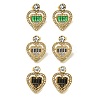Ion Plating(IP) 304 Stainless Steel with Rhinestone Stud Earrings EJEW-G400-02C-G-1