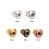 500Pcs 5 Style Brass Ear Nuts KK-LS0001-21-2