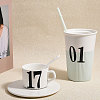 12 Sheets 3 Styles PVC Number Adhesive Decorative Stickers DIY-GL0004-59-4