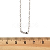 Brass Dapped Chains Necklaces for Women NJEW-D302-23P-5