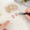 360Pcs 12 Style Brass Cabochons MRMJ-OC0003-25-3