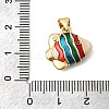 Brass Enamel Pendants KK-H267-116A-01-3