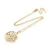 304 Stainless Steel Pendant Necklaces NJEW-T018-57G-3