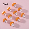 10Pcs Mushroom Silicone Focal Beads JX901E-01-1