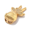 Brass Micro Pave Cubic Zirconia Pendants KK-M305-22G-2