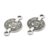 Tibetan Style Alloy Connector Charms TIBE-H142-07AS-2