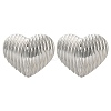 304 Stainless Steel Heart Stud Earrings EJEW-I316-07P-1