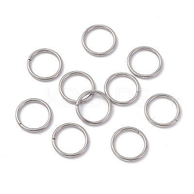 Non-Tarnish 304 Stainless Steel Open Jump Rings STAS-C040-01G-P-1