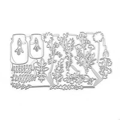 Plant Carbon Steel Cutting Dies Stencils DIY-R079-025-1