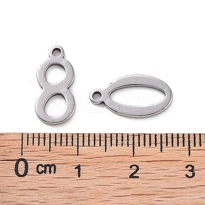 Tarnish Resistant 304 Stainless Steel Charms STAS-R108-1