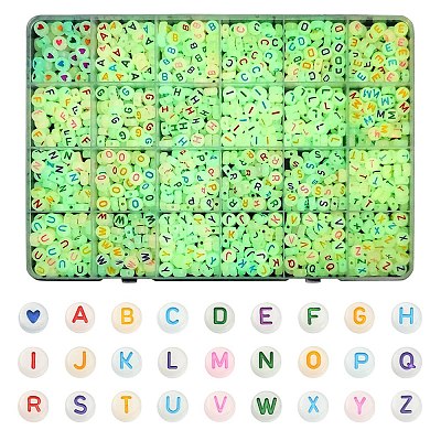 1350Pcs 27 Style Acrylic Beads MACR-YW0002-15-1