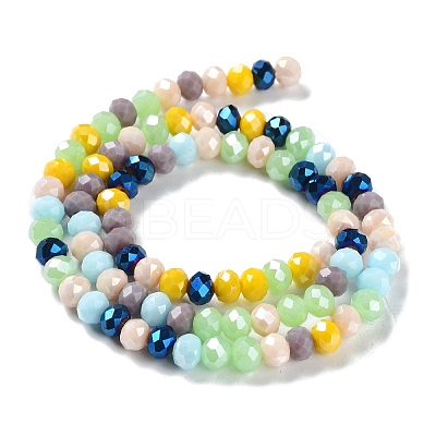 Glass Beads Strands EGLA-A034-M6mm-32-1